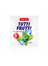 Пробник гель-смазки Tutti-frutti со вкусом мяты - 4 гр. - Биоритм - купить с доставкой в Петрозаводске