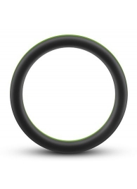 Черно-зеленое эрекционное кольцо Silicone Go Pro Cock Ring - Blush Novelties - в Петрозаводске купить с доставкой