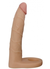Телесная насадка-фаллоимитатор для двойного проникновения - 17 см. - Lovetoy - купить с доставкой в Петрозаводске