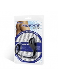 Стимулятор простаты с фиксацией эрекционным кольцом Prostate Gear - BlueLine - в Петрозаводске купить с доставкой