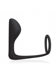 Стимулятор простаты с фиксацией эрекционным кольцом Prostate Gear - BlueLine - в Петрозаводске купить с доставкой
