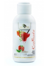 Интимный гель-смазка JUICY FRUIT с ароматом клубники - 100 мл. - БиоМед - купить с доставкой в Петрозаводске