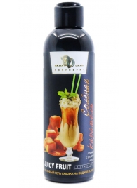 Интимный гель-смазка JUICY FRUIT с ароматом солёной карамели - 200 мл. - БиоМед - купить с доставкой в Петрозаводске
