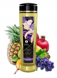 Массажное масло Libido Exotic Fruits с ароматом экзотических фруктов - 240 мл. - Shunga - купить с доставкой в Петрозаводске