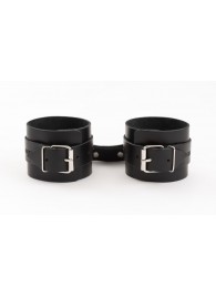 Черные кожаные наручники Ladys Arsenal - БДСМ Арсенал - купить с доставкой в Петрозаводске