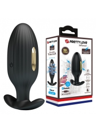 Черная анальная вибропробка с электростимуляцией Jefferson - 9,2 см. - Baile - купить с доставкой в Петрозаводске