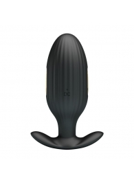 Черная анальная вибропробка с электростимуляцией Jefferson - 9,2 см. - Baile - купить с доставкой в Петрозаводске