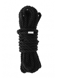 Черная веревка для шибари DELUXE BONDAGE ROPE - 5 м. - Dream Toys - купить с доставкой в Петрозаводске