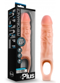 Телесный реалистичный фаллоудлинитель 9 Inch Silicone Cock Sheath Penis Extender - 22,86 см. - Blush Novelties - в Петрозаводске купить с доставкой