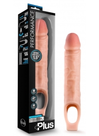 Телесный реалистичный фаллоудлинитель 10 Inch Silicone Cock Sheath Penis Extender - 25,4 см. - Blush Novelties - в Петрозаводске купить с доставкой