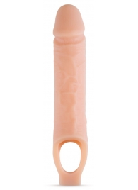 Телесный реалистичный фаллоудлинитель 10 Inch Silicone Cock Sheath Penis Extender - 25,4 см. - Blush Novelties - в Петрозаводске купить с доставкой