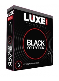 Черные презервативы LUXE Royal Black Collection - 3 шт. - Luxe - купить с доставкой в Петрозаводске