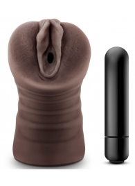 Коричневый мастурбатор-вагина Hot Chocolate Brianna - Blush Novelties - в Петрозаводске купить с доставкой