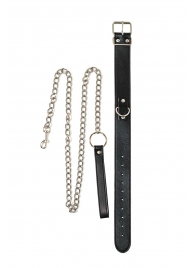 Черный ошейник с поводком Wild - Lola Games - купить с доставкой в Петрозаводске