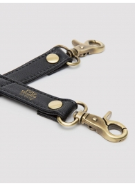 Черный фиксатор для манжет Bound to You Faux Leather Hogtie - Fifty Shades of Grey - купить с доставкой в Петрозаводске