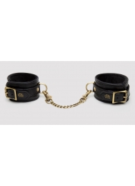 Черные оковы на ноги Bound to You Faux Leather Ankle Cuffs - Fifty Shades of Grey - купить с доставкой в Петрозаводске