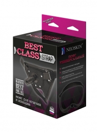 Черный пояс для насадок BEST CLASS STRAP - LOVETOY (А-Полимер) - купить с доставкой в Петрозаводске