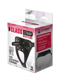 Черный пояс для насадок CLASS STRAP Restyling - LOVETOY (А-Полимер) - купить с доставкой в Петрозаводске