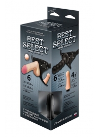 Черный пояс для женщин BEST SELECT с 3 насадками - LOVETOY (А-Полимер) - купить с доставкой в Петрозаводске