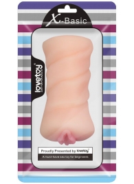 Телесный мастурбатор-вагина X-Basic Pocket Pussy без вибрации - Lovetoy - в Петрозаводске купить с доставкой