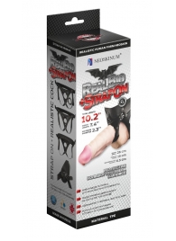 Гигантский фаллоимитатор на присоске в комплекте с трусиками - 26 см. - LOVETOY (А-Полимер) - купить с доставкой в Петрозаводске