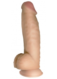Телесный реалистичный фаллоимитатор на черных трусиках Real Big Strap-On - 34,5 см. - LOVETOY (А-Полимер) - купить с доставкой в Петрозаводске