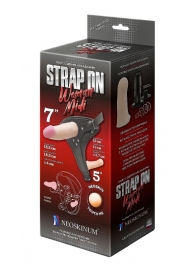 Реалистичный страпон Woman Midi с вагинальной пробкой - 19 см. - LOVETOY (А-Полимер) - купить с доставкой в Петрозаводске