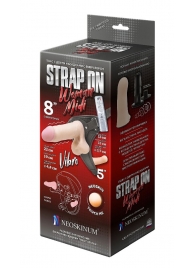 Вибрострапон Woman Midi с вагинальной пробкой - 22 см. - LOVETOY (А-Полимер) - купить с доставкой в Петрозаводске