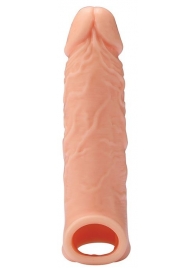 Телесная насадка EXTENDER WITH BALL STRAP 6.5 - 17 см. - Dream Toys - в Петрозаводске купить с доставкой