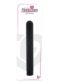 Черная насадка для анального душа ANAL DOUCHE - 15 см. - Dream Toys - купить с доставкой в Петрозаводске