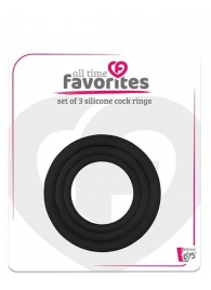 Набор из 3 эрекционных колец SILICONE COCKRINGS - Dream Toys - в Петрозаводске купить с доставкой