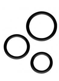 Набор из 3 эрекционных колец SILICONE COCKRINGS - Dream Toys - в Петрозаводске купить с доставкой