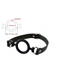 Черный кляп-рамка на регулируемых ремешках - Sitabella - купить с доставкой в Петрозаводске