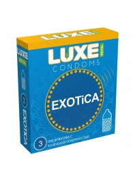 Текстурированные презервативы LUXE Royal Exotica - 3 шт. - Luxe - купить с доставкой в Петрозаводске