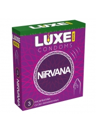Презервативы с увеличенным количеством смазки LUXE Royal Nirvana - 3 шт. - Luxe - купить с доставкой в Петрозаводске