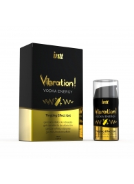 Жидкий интимный гель с эффектом вибрации Vibration! Vodka Energy - 15 мл. - INTT - купить с доставкой в Петрозаводске