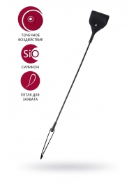 Черный гладкий стек с тонкой ручкой - 48 см. - ToyFa - купить с доставкой в Петрозаводске