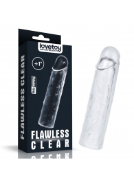 Прозрачная насадка-удлинитель Flawless Clear Penis Sleeve Add 1 - 15,5 см. - Lovetoy - в Петрозаводске купить с доставкой