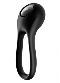Черное эрекционное виброкольцо Majestic Duo - Satisfyer - в Петрозаводске купить с доставкой