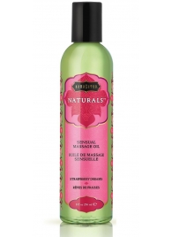 Массажное масло Naturals Strawberry Dreams с ароматом клубники - 236 мл. - Kama Sutra - купить с доставкой в Петрозаводске
