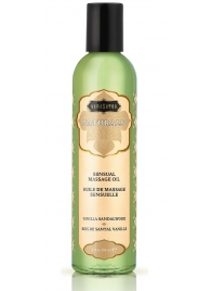 Массажное масло Naturals Vanilla Sandalwood с ароматом ванили и сандала - 236 мл. - Kama Sutra - купить с доставкой в Петрозаводске
