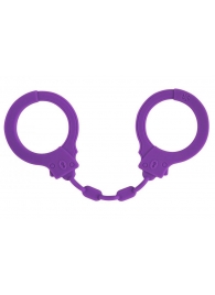 Фиолетовые силиконовые наручники Suppression - Lola Games - купить с доставкой в Петрозаводске