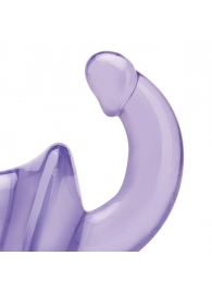 Фиолетовый безремневой страпон Strapless Strap-On - Lux Fetish - купить с доставкой в Петрозаводске