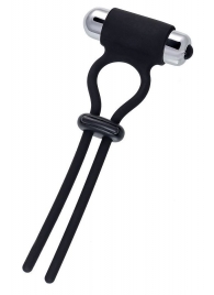 Черное эрекционное лассо на пенис Jat - A-toys - в Петрозаводске купить с доставкой