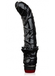 Черный вибромассажер простаты 6  Premium Prostate Massager - BlueLine - в Петрозаводске купить с доставкой