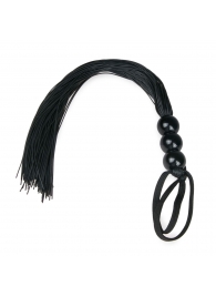 Черная силиконовая плеть Silicone Whip - 32 см. - Easy toys - купить с доставкой в Петрозаводске
