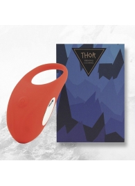 Красное кольцо с вибрацией Thor Cockring - FeelzToys - в Петрозаводске купить с доставкой