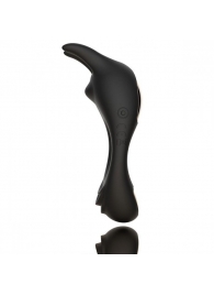 Черное эрекционное кольцо с двумя моторами Zeus Dual Vibe Cock Ring - FeelzToys - в Петрозаводске купить с доставкой
