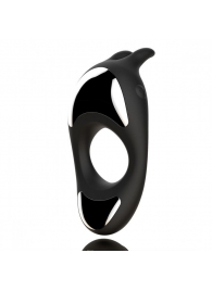 Черное эрекционное кольцо с двумя моторами Zeus Dual Vibe Cock Ring - FeelzToys - в Петрозаводске купить с доставкой