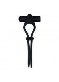 Черное эрекционное лассо с вибропулей Black Tie Affair - Zero Tolerance - в Петрозаводске купить с доставкой